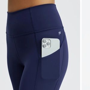 Fabletics leggings| high waisted leggings| Blue leggings| leggings with pockets